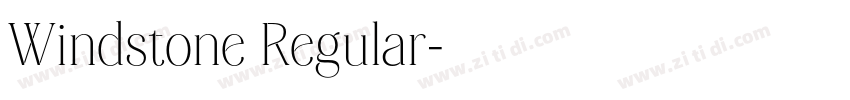 Windstone Regular字体转换
